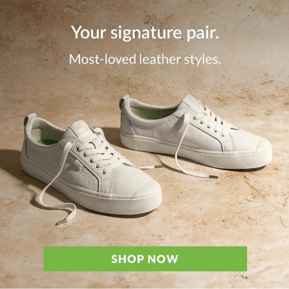 Cariuma White Leather Sneakers NWT